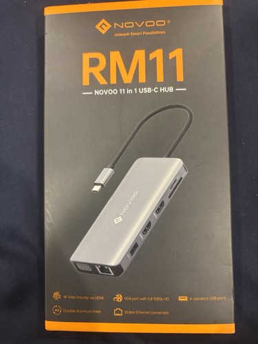 Novoo USB-c 11 In 1 Aluminium Multiport Hub Still In Box