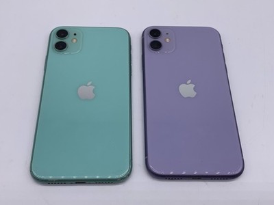 2 x Apple iPhone 11 - 64GB/Purple, 256GB/Green, ONLY FOR PARTS OR REPAIR