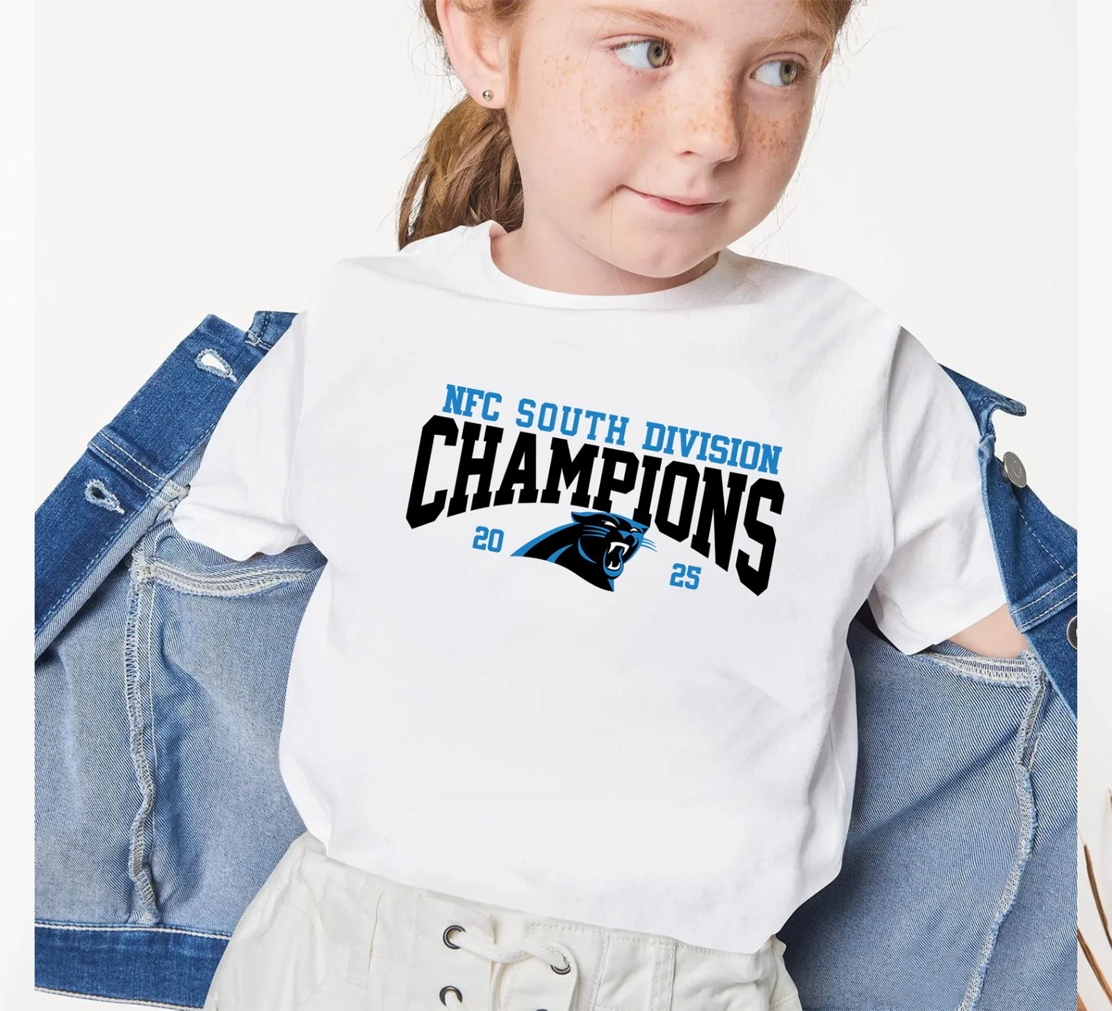 Carolina Panthers NFC South 2025 Champions T-Shirt