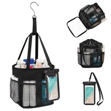 Mesh Shower Caddy Portable for College Dorm Room Essentials, Hanging Shower C...
