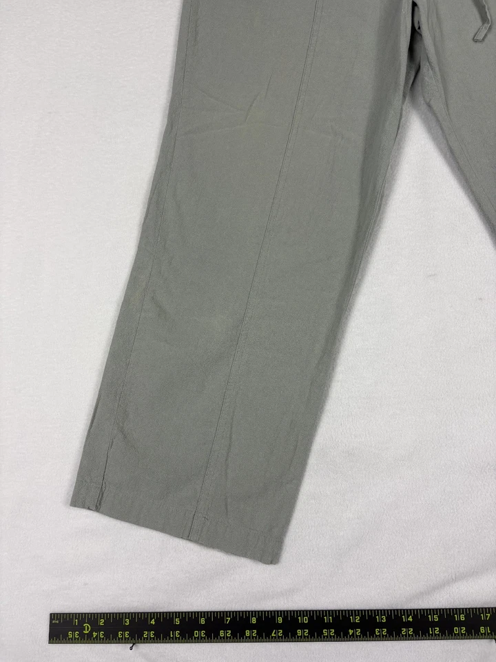 BLAIR WOMENS DRAWSTRING PANTS MED PT CASUAL SOFT COZY GREEN LOUNGE - Image 2 of 4
