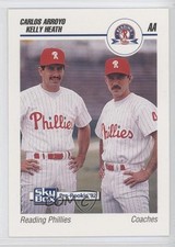 1992 SkyBox Pre-Rookie Reading Phillies Carlos Arroyo Kelly Heath #550 0q3