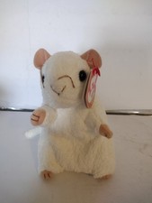 Ty Beanie Baby - CHEEZER the White Mouse (5 Inch) Stuffed Plush 2000 W Case