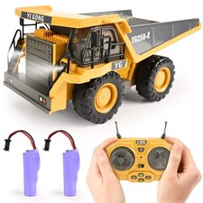 Remote Control Dump Truck Toys 9 Channel 2 Batteries RC Construction Toy Vehi...