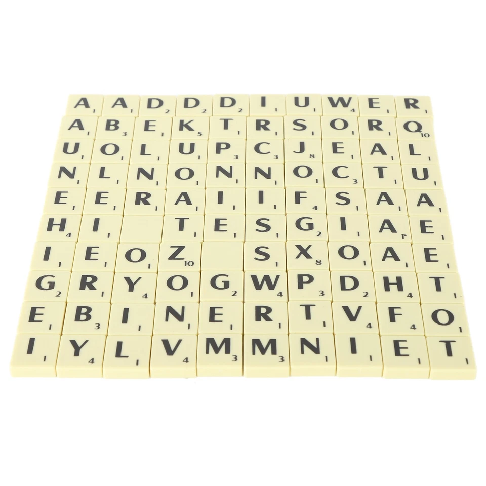 ˙ Letter Chess Pieces Set Crossword Game Tiles Chess Pieces - Image 3 of 4