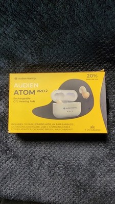 Audien ATOM PRO 2 Wireless Rechargeable OTC Hearing Aid 