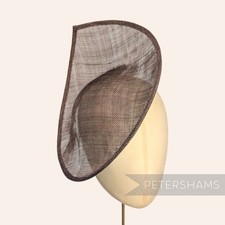 'Diana' 31cm Pointed Scallop Sinamay Fascinator Hat Base