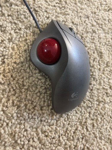 Logitech T-BB18 Trackman Wheel USB Trackball Mouse - Tested Working - Picture 4 of 4