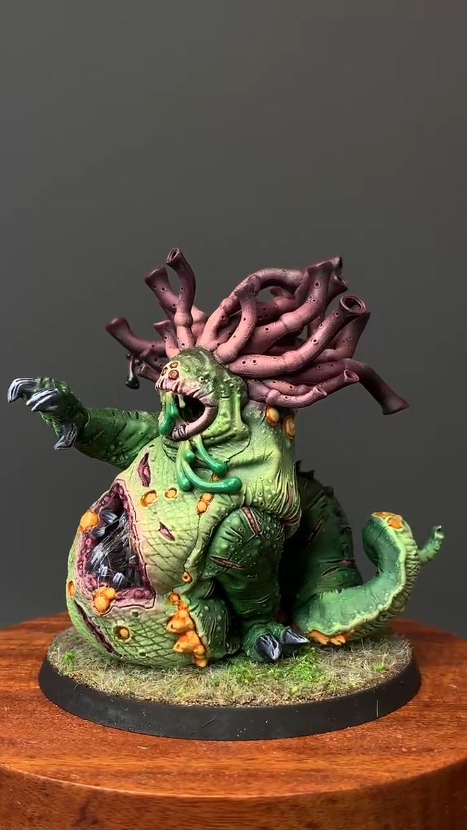 Warhammer AOS Nurgle Chaos Beast of Nurgle Presale Painted Gallery