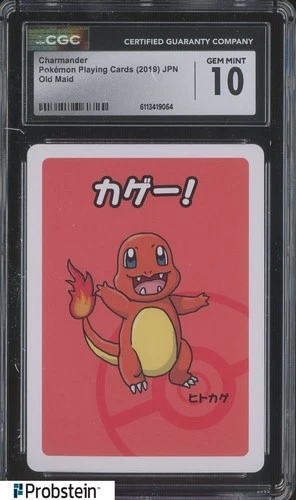 2019 Pokemon Japanese Playing Cards Old Maid Charmander CGC 10 GEM MINT