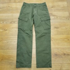 Levi's XX Cargo Trousers Mens W30 L30 Green Khaki Regular Fit Tapered Leg Combat