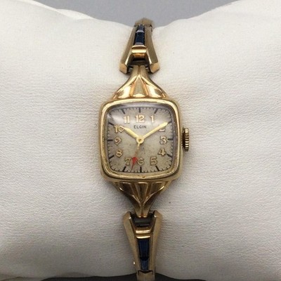 10K Gold Filled Womens Vintage Elgin Bracelet Watch Clasp - Gold Tone ELGIN VINTAGE 10K GOLD FILLED LADIES WATCH 17 JEWEL WATCH  main image 4