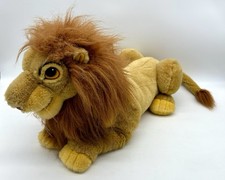 Vintage Disney Lion King Mufasa Adult Simba 24  Large Stuffed Plush Puppet