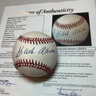 HANK AARON AUTOGRAPHED BASEBALL JSA COA Atlanta Milwaukee Braves