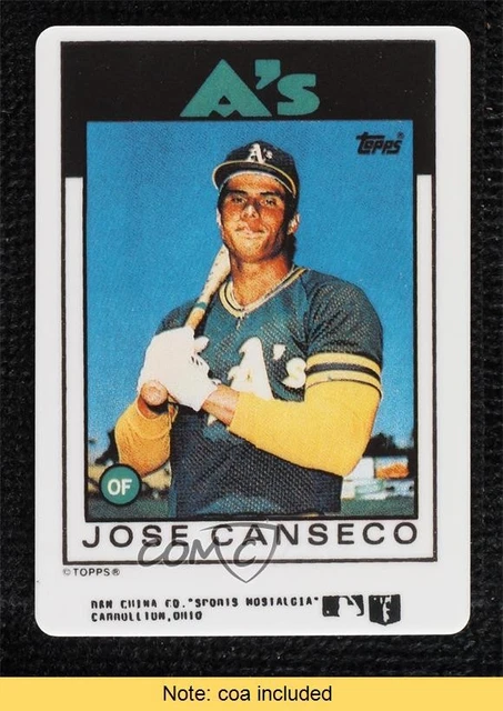 1990-92 R&N China Topps Porcelain Sports Nostalgia Reprints Jose Canseco #20T