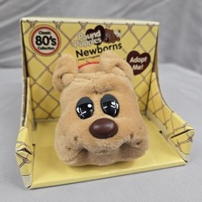 Pound Puppies Newborn Tan Puppy with short ears 7"L Mini Plush New 2021