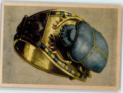 10521995 - Antique - Tut Ank Amens Treasurs Postcard Motif