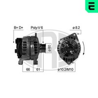 Lichtmaschine Generator Lima ERA 210668A FüR Ducato CitroËN Fiat Peugeot Boxer 2