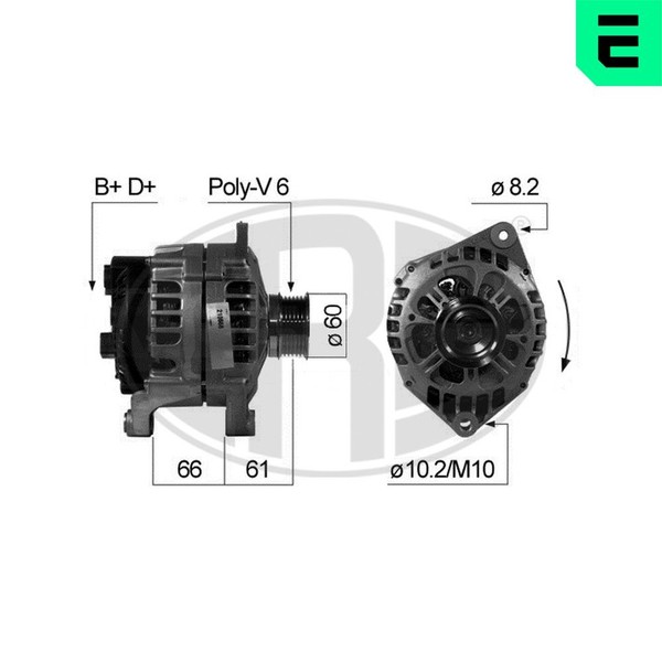 Lichtmaschine Generator Lima ERA 210668A FüR Ducato CitroËN Fiat Peugeot Boxer 2-image