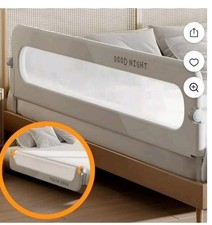 46in Baby Safety Bed Rails Height Adjustable Guardrail For Toddlers, Single...