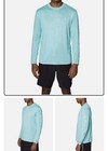 Spyder mens Heather Long Sleeve Rashguard Rash Guard Shirt, Green Blue, X-Large — photo 2