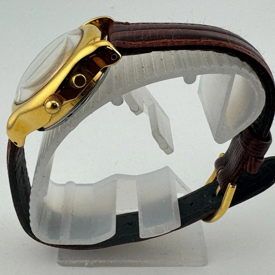 Reloj Musical De Colección Armitron Cuarzo Piolín Pájaro Mujeres Tono Dorado Cuero Nuevo Batte Foto 4 de 4