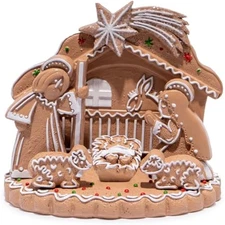 Hodao Christmas Nativity Sets Indoor Xmas Gingerbread Decoration Chris