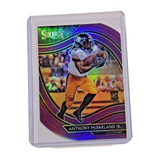 2020 Panini Select Field Level Purple Die-Cut Prizm #381 Anthony McFarland Jr RC