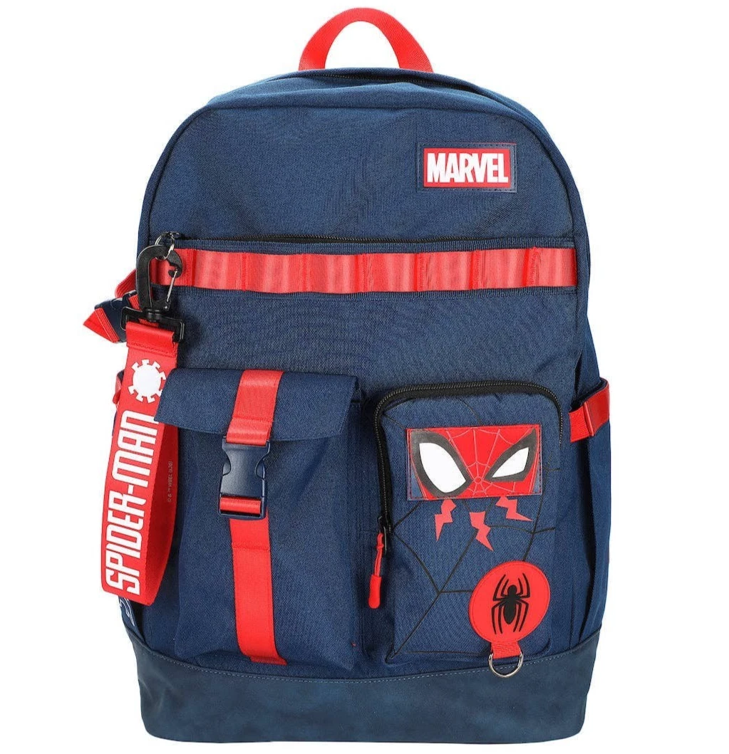 Spider-Man Classic Navy Backpack Marvel Laptop School Travel Bag NEW!