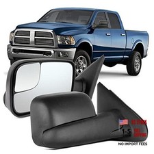 Towing Mirrors With Power Heated 1998-2001 Dodge Ram Black - Power Control