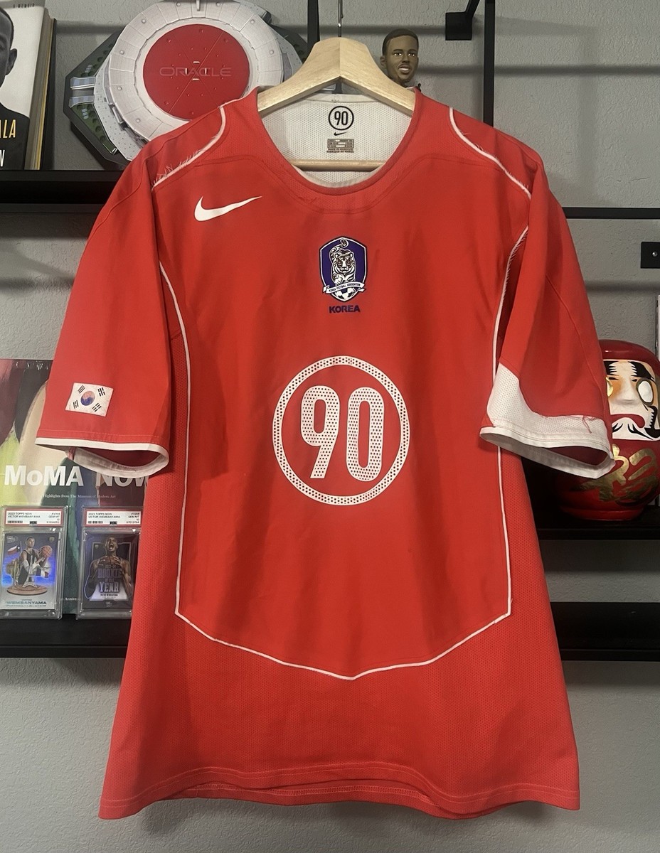 Vintage 2004 Nike South Korea National Team Home Kit Jersey L | eBay