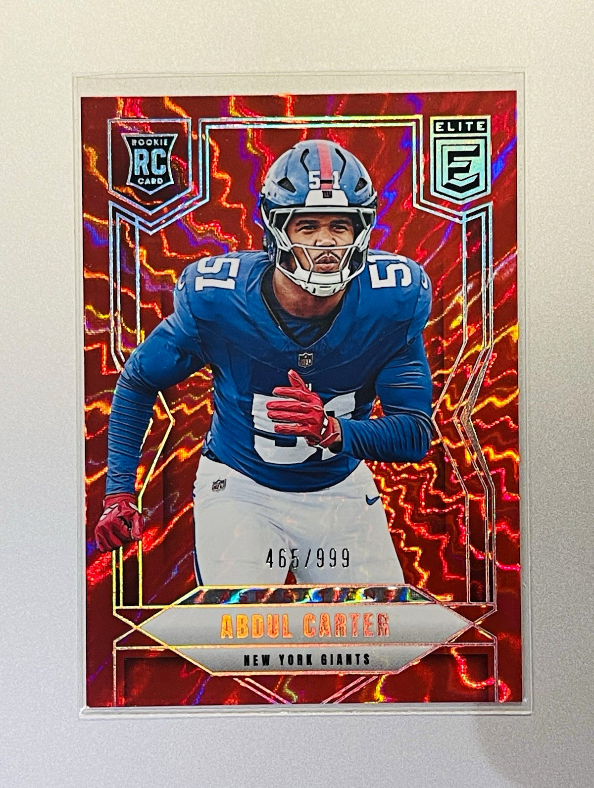 2025 Panini Donruss Elite Rookie Abdul Carter #111 Aspirations Shimmer /999 (RC)
