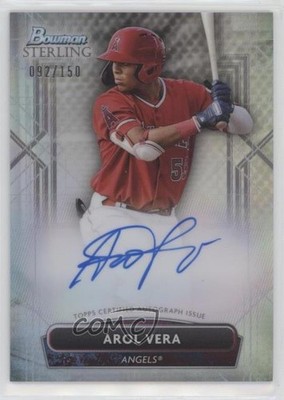 2022 Bowman Sterling Prospect Auto Refractor 92/150 Arol Vera #PA-AV Auto 0nr3