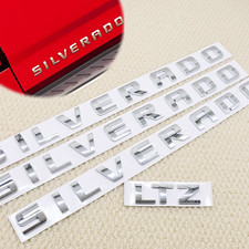 Chrome Front Rear Door Emblem Badge Tailgate Letters For Silverado 1500 2500 Lt