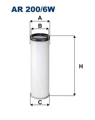 FILTRON AR 200/6W Sekundärluftfilter für DEUTZ-FAHR