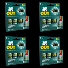 Wilson Fly Out Fly Ribbons 4 Pack of 4 Non-Toxic Sticky Trap Indoor Outdoor new 