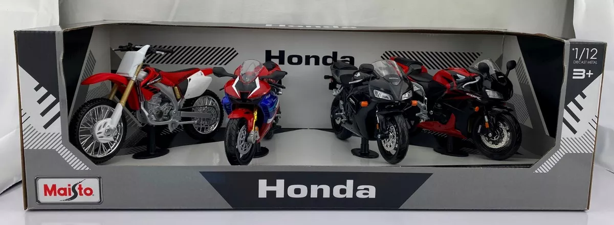 Maisto 1 12 Scale Diecast Metal Honda Motorcycles Set of 4. Item 1582467. New
