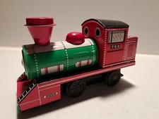 Daiya Japonia blaszana zabawka blaszana zabawka vintage lokomotywa 753 *rzadka*