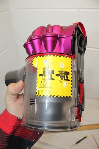 GENUINE Dyson v7 Dust Cup/Bin/Canister w/ Cyclone Top, Filter Installed, GUC! - Picture 5 of 16