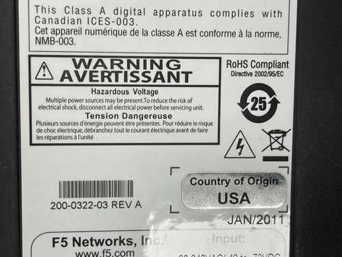 F5 Networks BIG-IP 3900 Load Balancer Switch 2x PSU witch Rails !!! - Picture 10 of 10