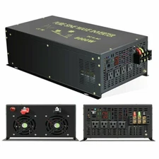 8000W Pure Sine Wave power Inverter 24V to 110V 220V RV/Truck/Car/Home Solar