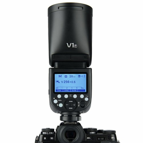 Godox V1F TTL HSS Flash Testa Tonda + Trigger XPro-F per Fuji + Staffa S2 + Set AK-R1 - Foto 6 di 12