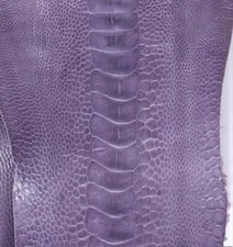 Ostrich Legs Skin Leather Lavender Color GL