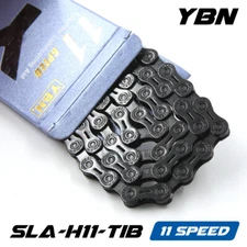  YBN SLA-H11-TIB 11 Speed Chain (BLACK) 116 Link SLA-H11 Campagnolo Shimano 11S