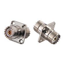 2-Pack UHF SO-239 Female to Female Connector Adapter for Two Way Ham Radio
