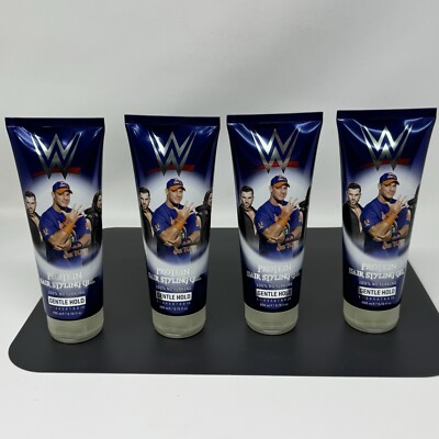 WWE Extra Hold Protein Hair Styling Gel  100 Percent No Flaking Set Of 4 