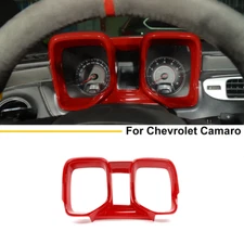 Instrument Dash Cluster Bezel gauge Cover Trim For Chevrolet Camaro 2010-15 Red