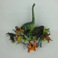 11 Vintage Dinosaur Figures Solid Rubber The Carnegie Safari LTD ~ + 6 More