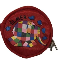 Petit Jour Elmer elephant Purse wallet key holder coin wallet  zipper closure
