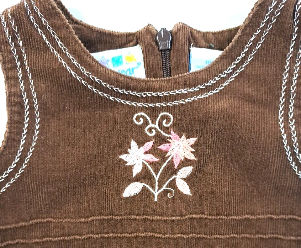 Baby Girl 18 Months 2 Pieces Koala Kids Sweatshirt Miniwear Dress Preppy - Image 3 of 4